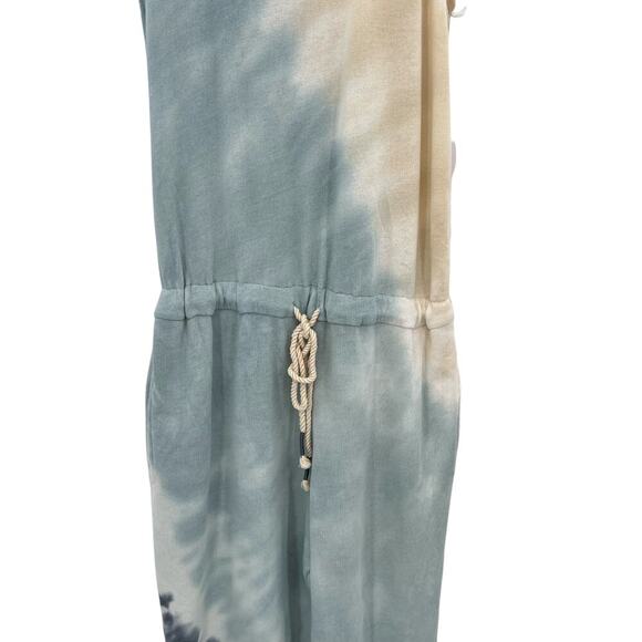 Young Fabulous & Broke Eberhart Tie-Dye Jumpsuit Blue Cream Size Small - Picture 6 of 15